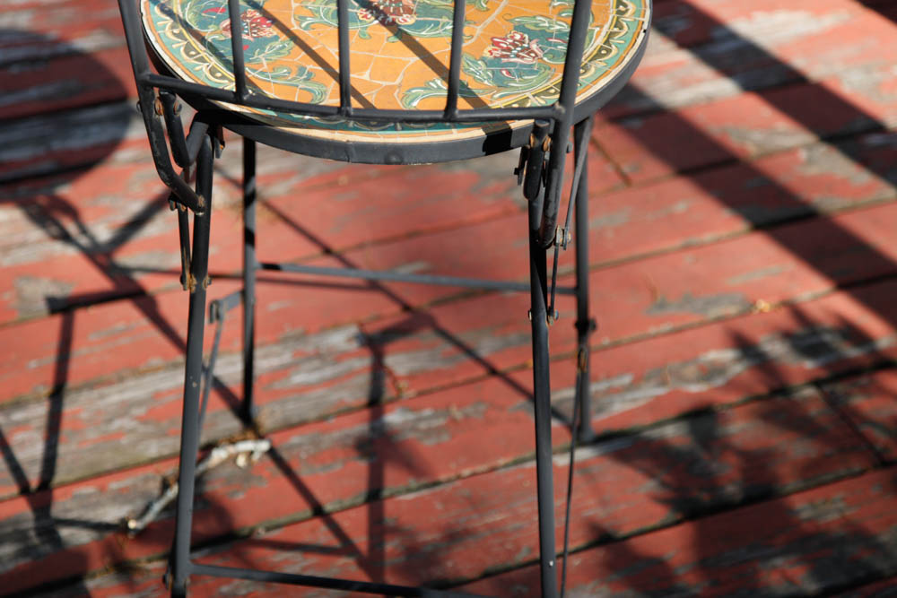 Tiled Patio Table and Chairs