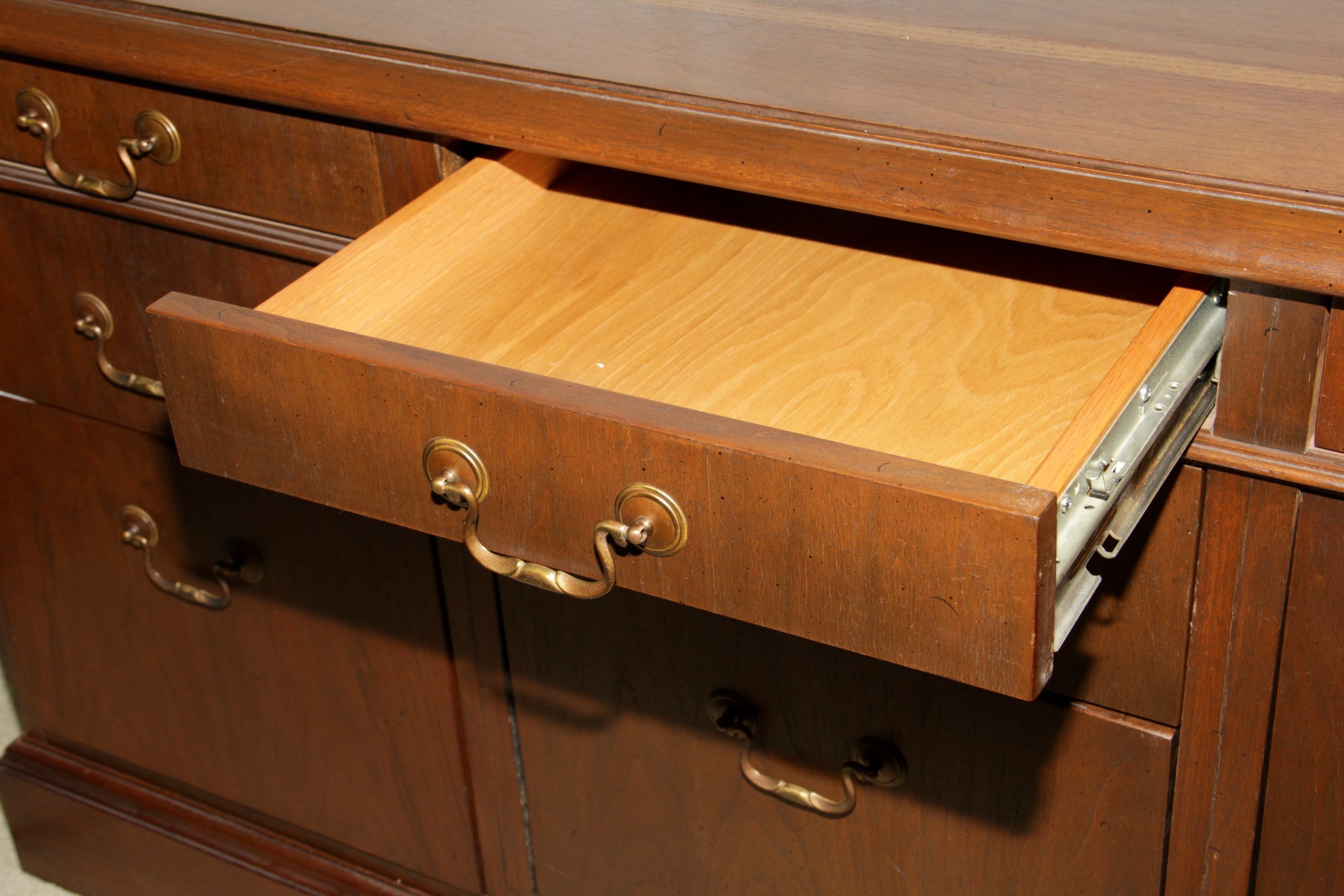 Walnut Executive Corner Desk