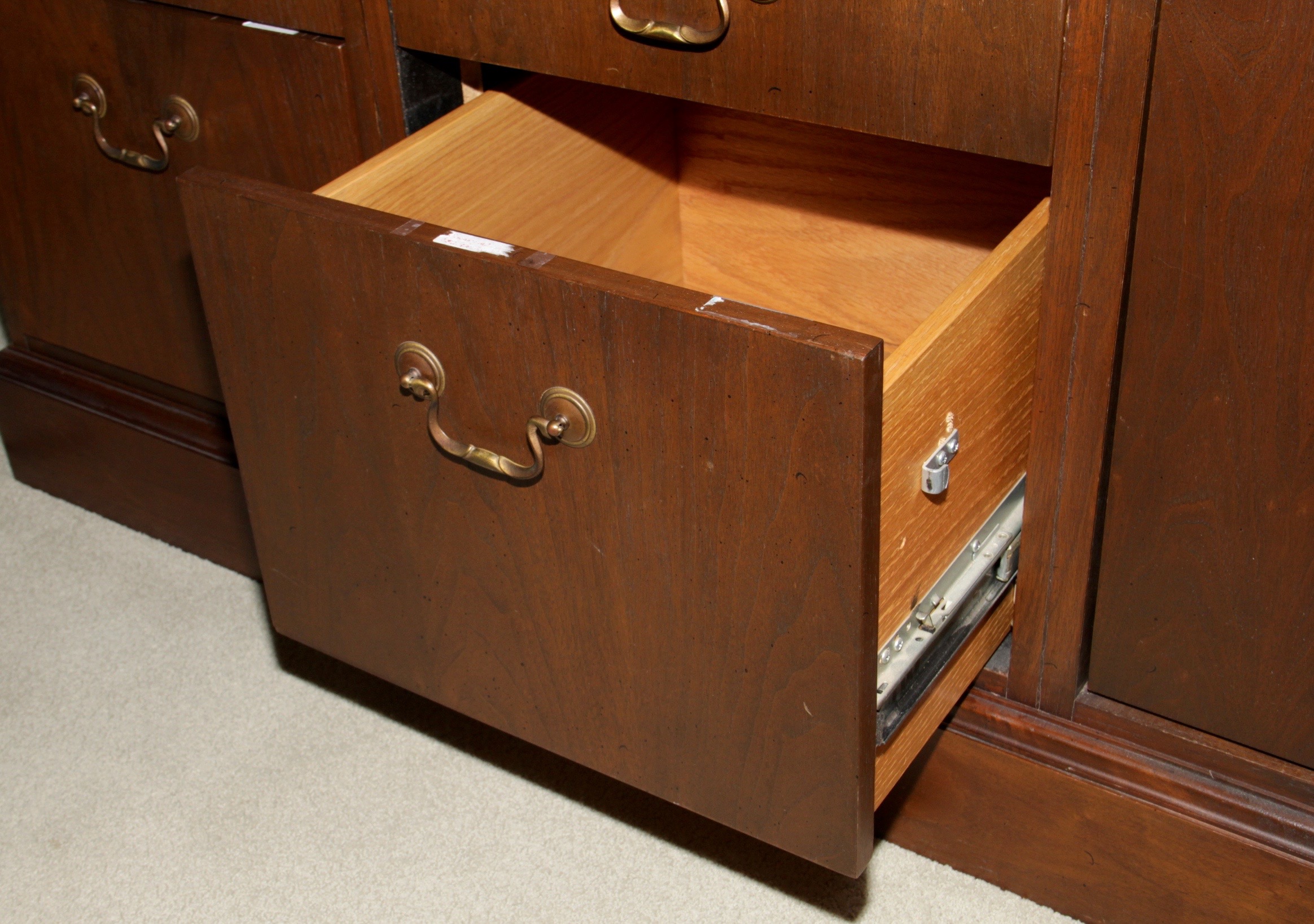 Walnut Executive Corner Desk
