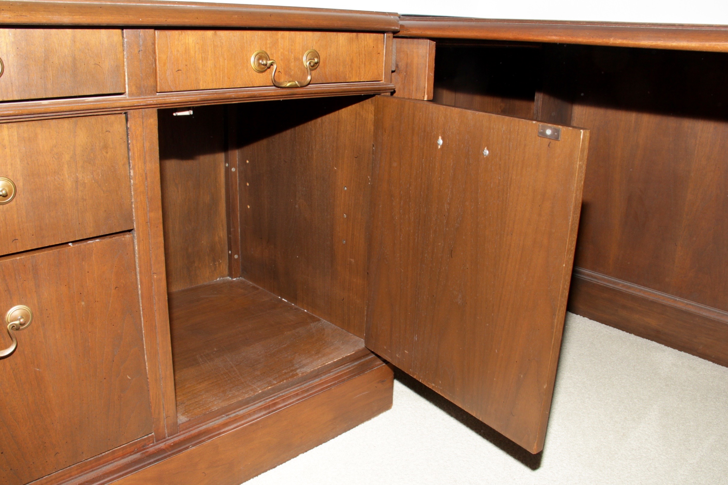 Walnut Executive Corner Desk