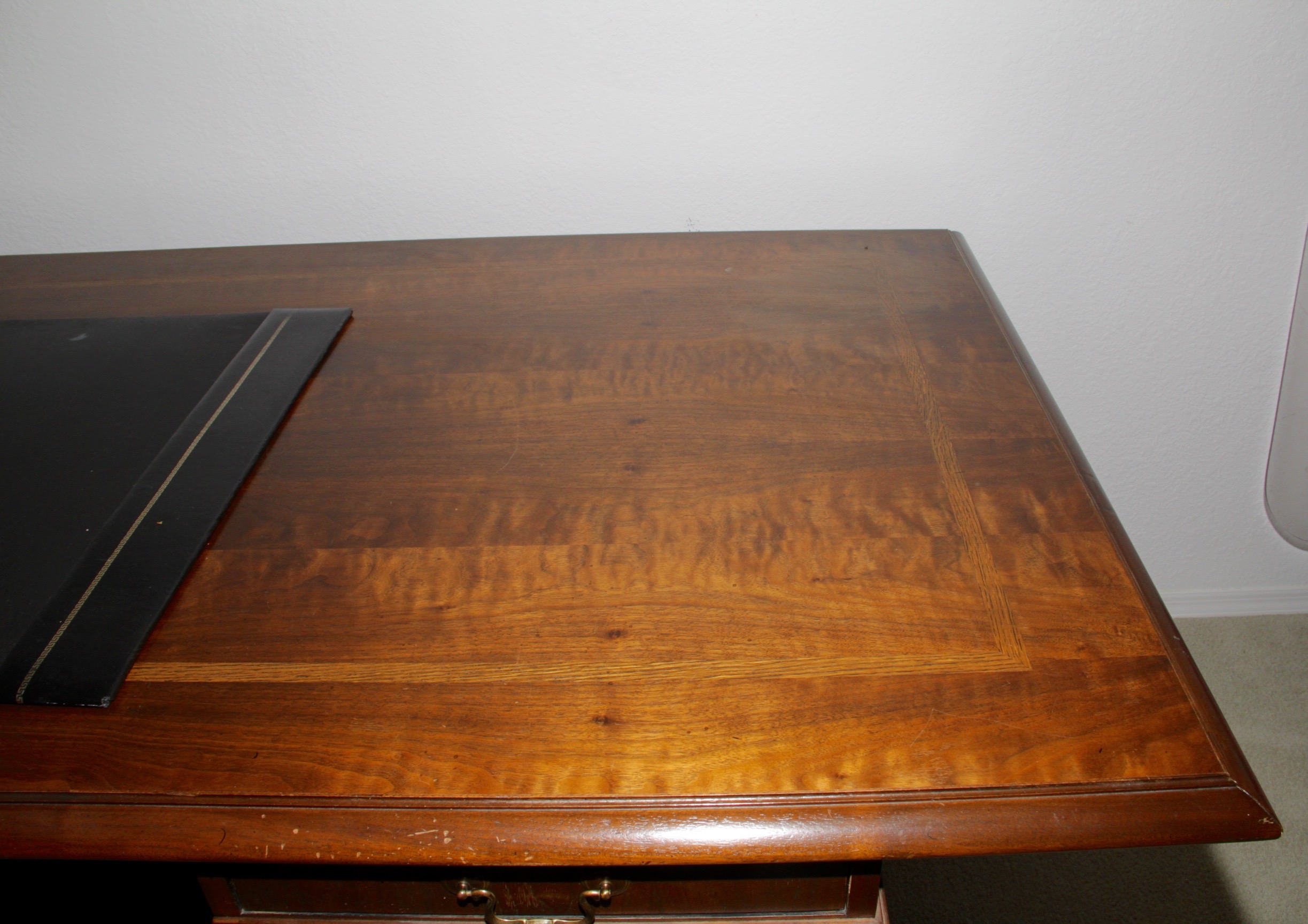 Walnut Executive Corner Desk