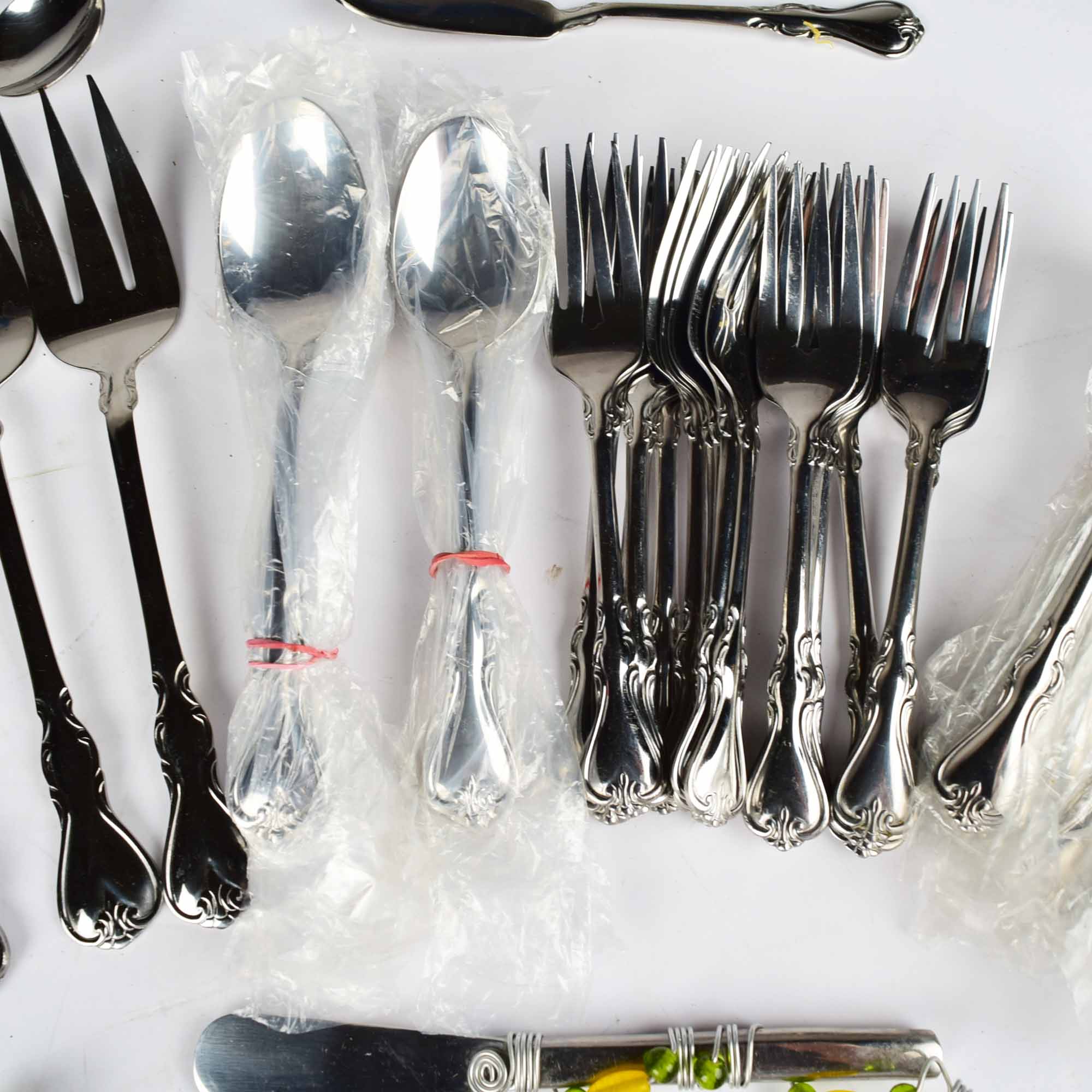 Generous Assortment of Cambridge Stainless Steel Silverware