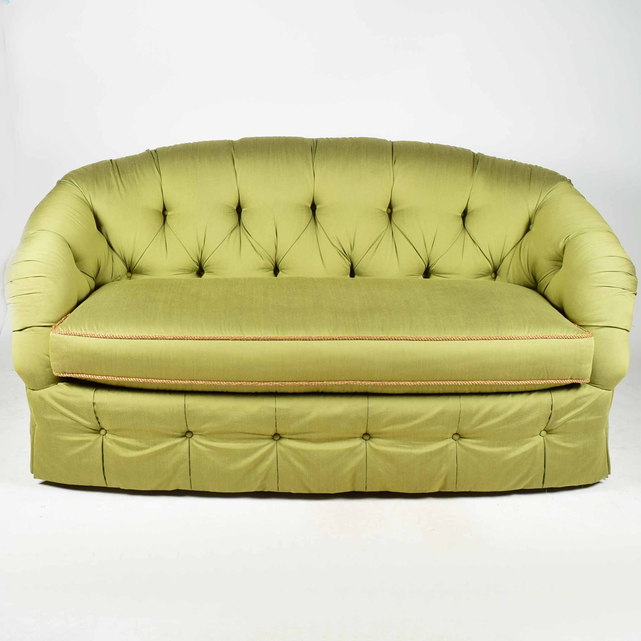 Sherrill Neoclassical Button Tufted Sofa