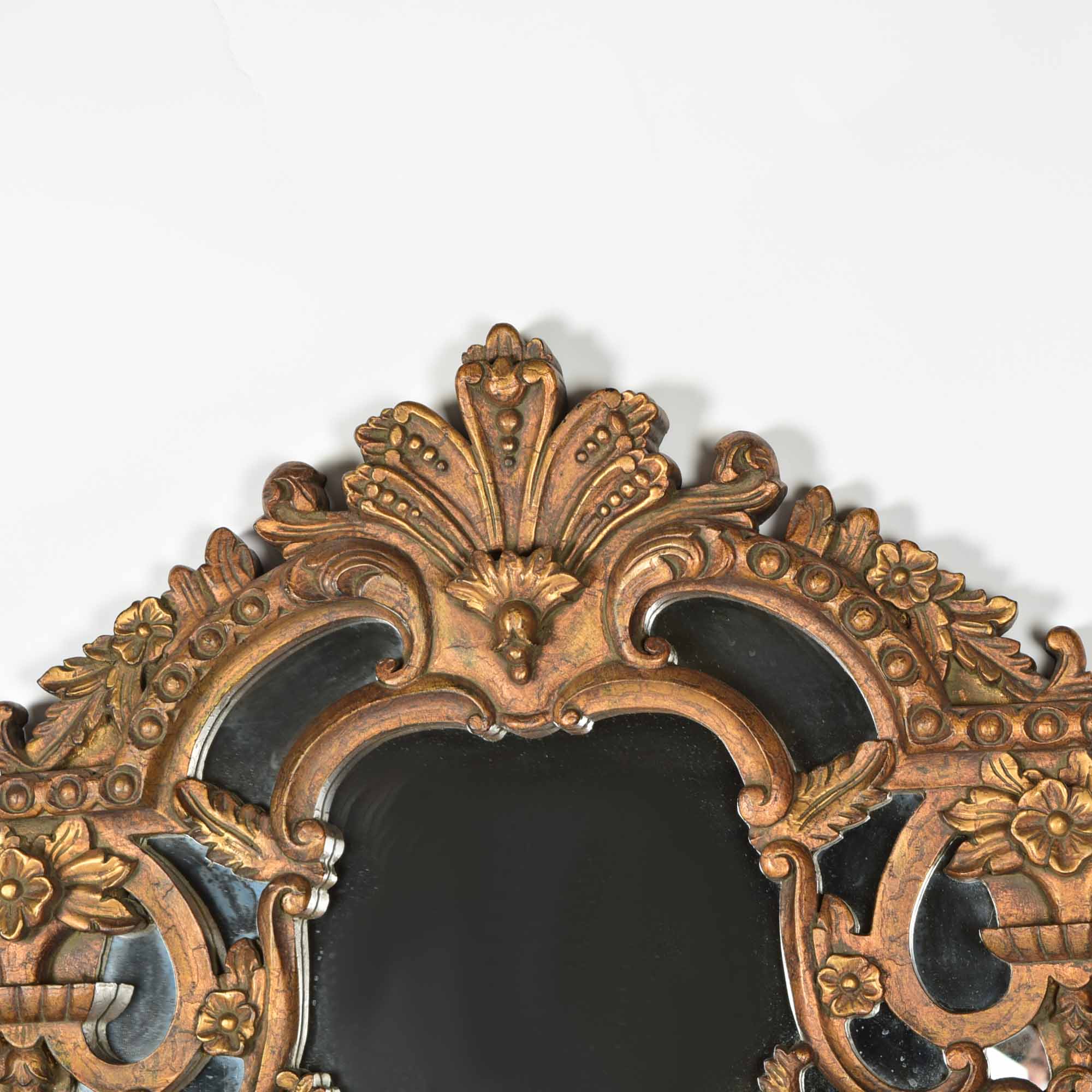 French Baroque Style Gold Tone Mirror