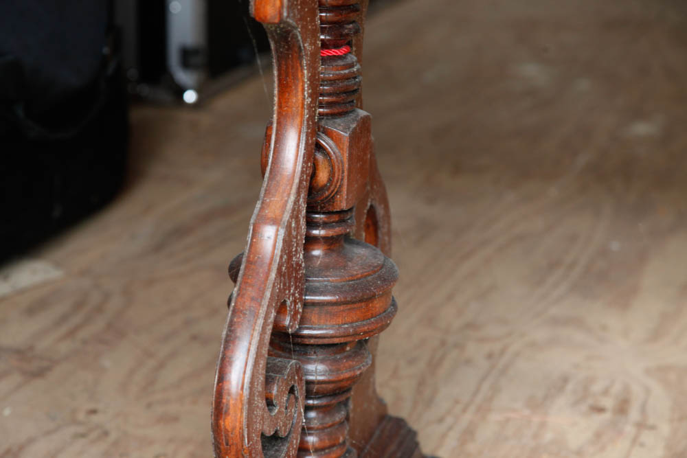 Revival Style Walnut Trestle Table