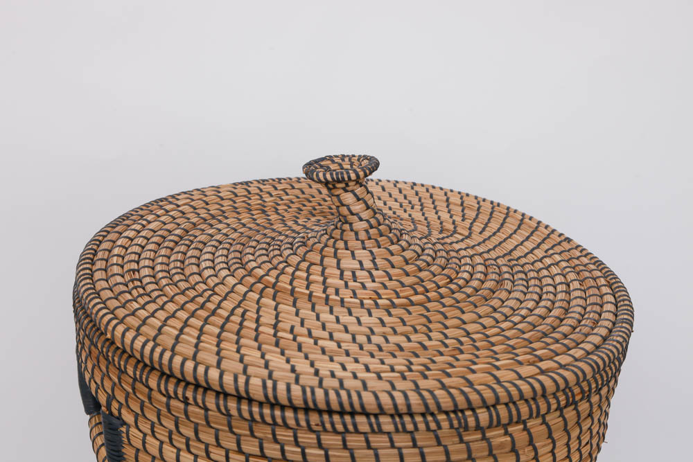 Coiled Basket Laundry Hamper