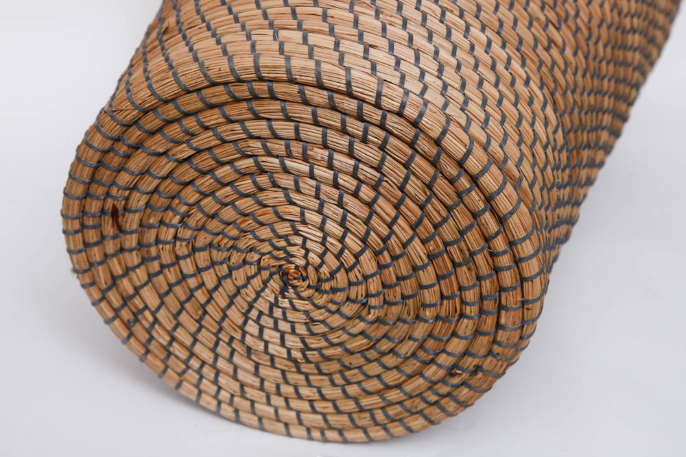 Coiled Basket Laundry Hamper