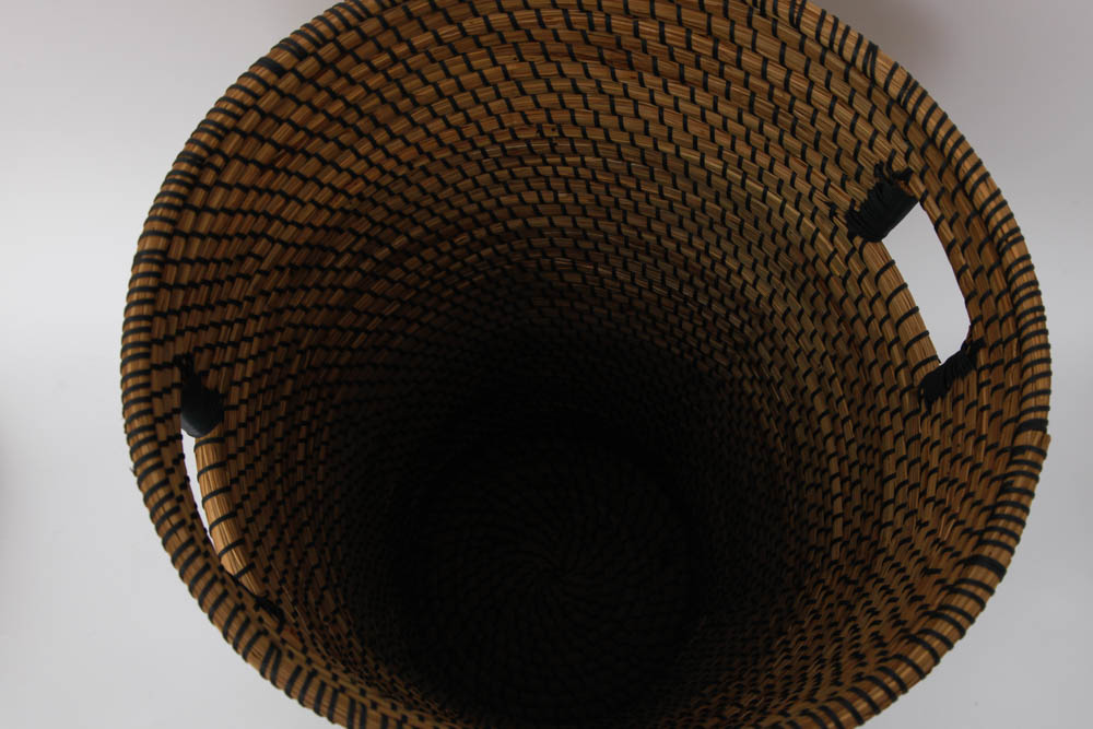 Coiled Basket Laundry Hamper