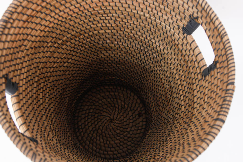 Coiled Basket Laundry Hamper