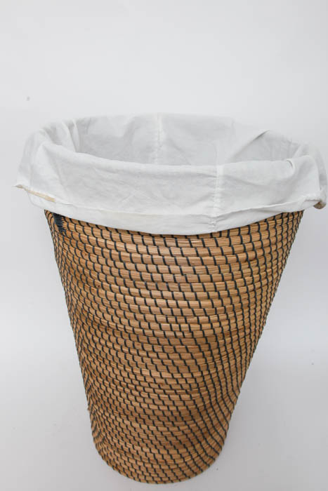 Coiled Basket Laundry Hamper