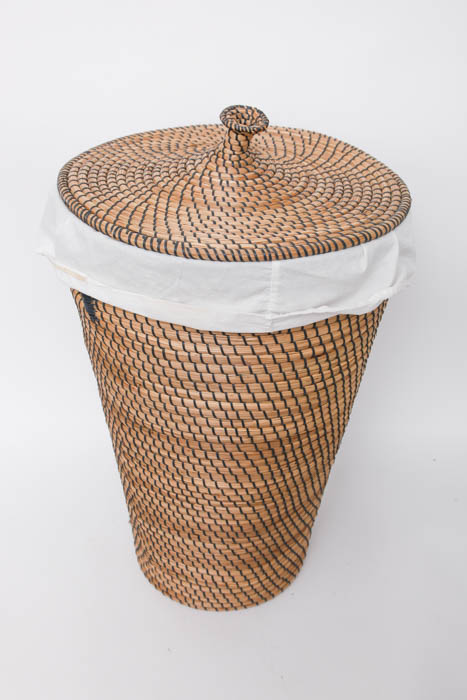 Coiled Basket Laundry Hamper
