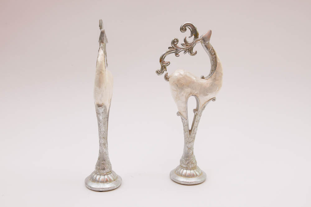 Pair of Reindeer Figurines