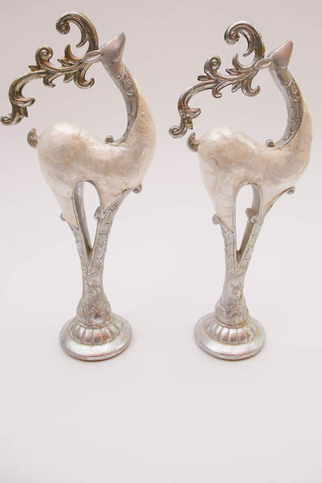 Pair of Reindeer Figurines