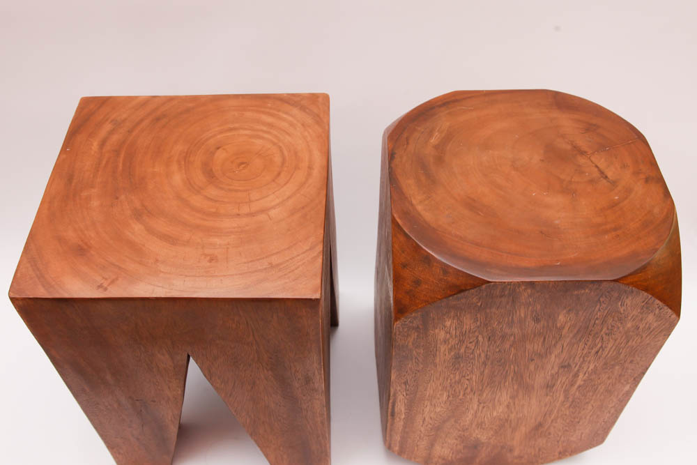 Pair of Wooden Stools