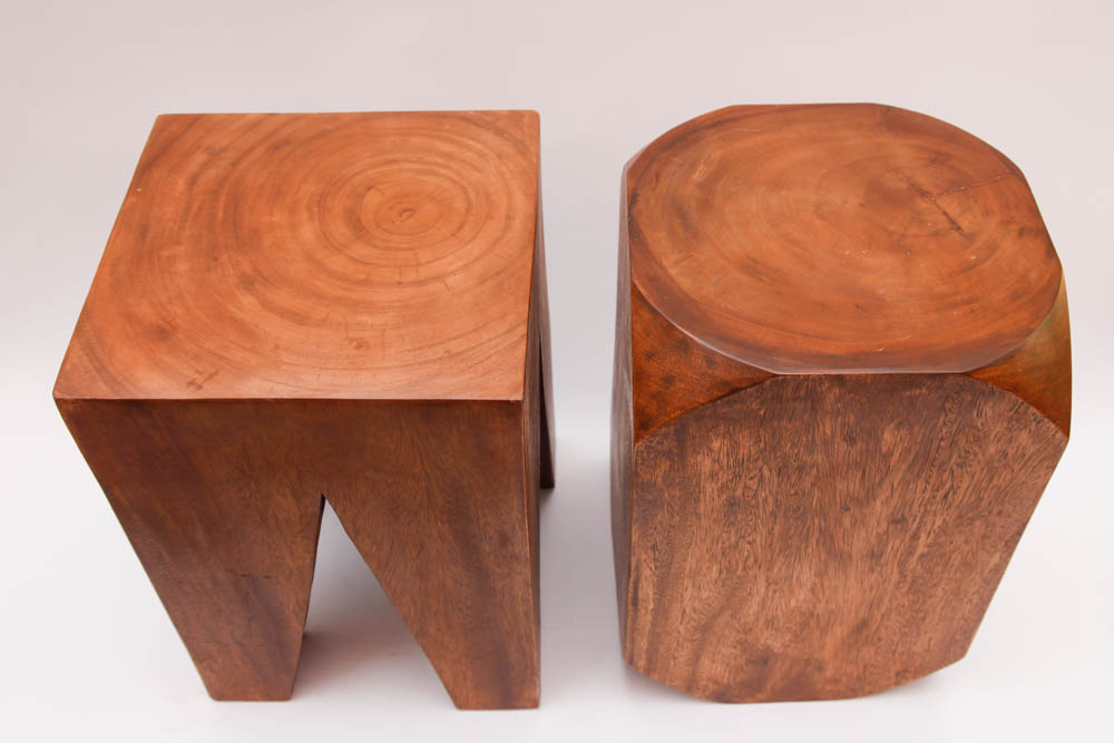 Pair of Wooden Stools
