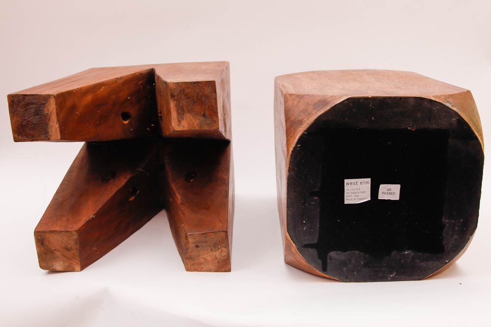 Pair of Wooden Stools