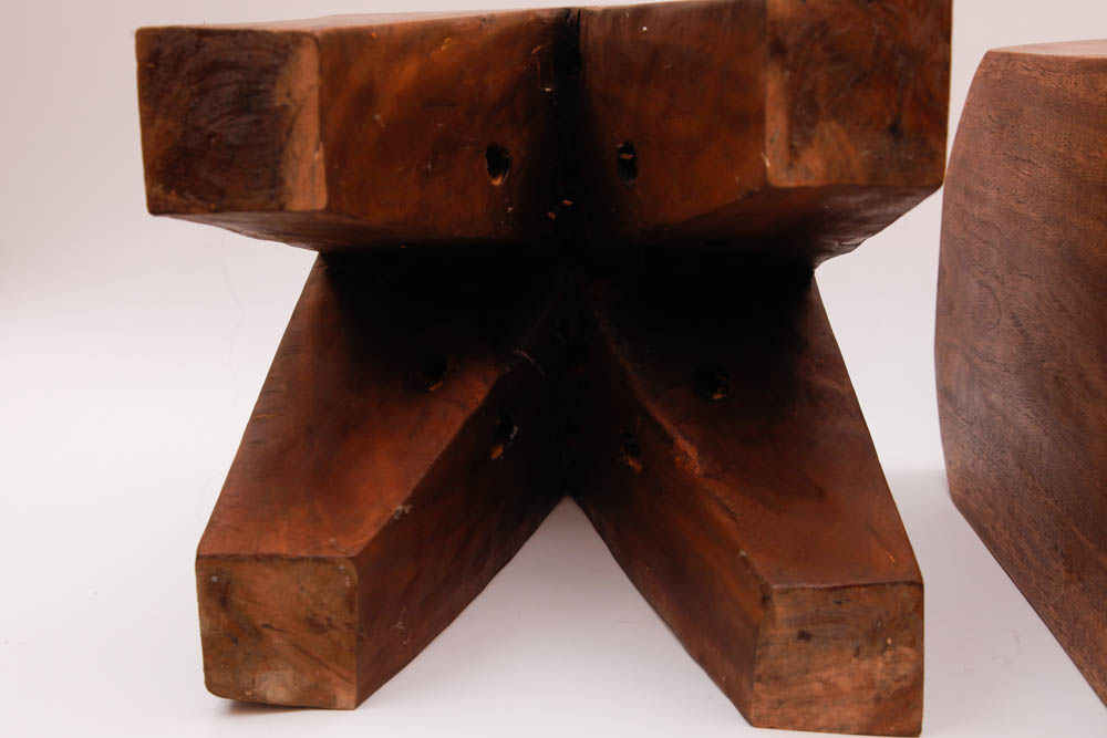 Pair of Wooden Stools