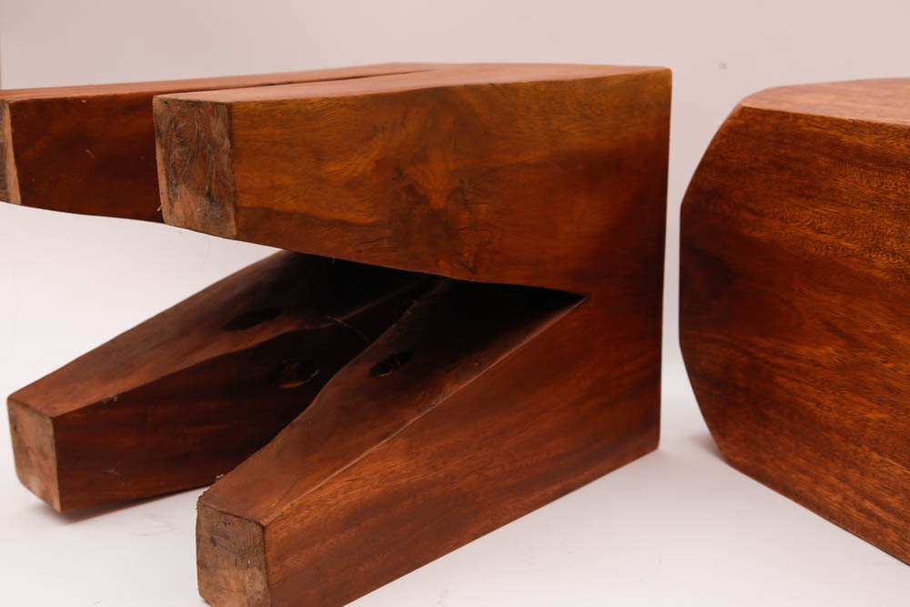 Pair of Wooden Stools