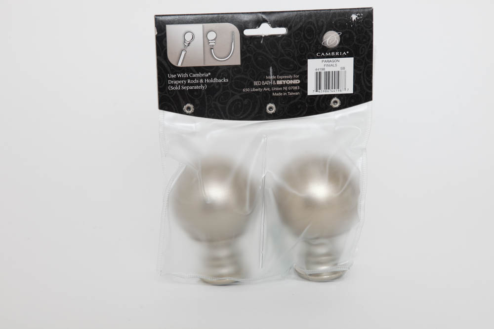 Two Pairs of Curtain Rod Finials