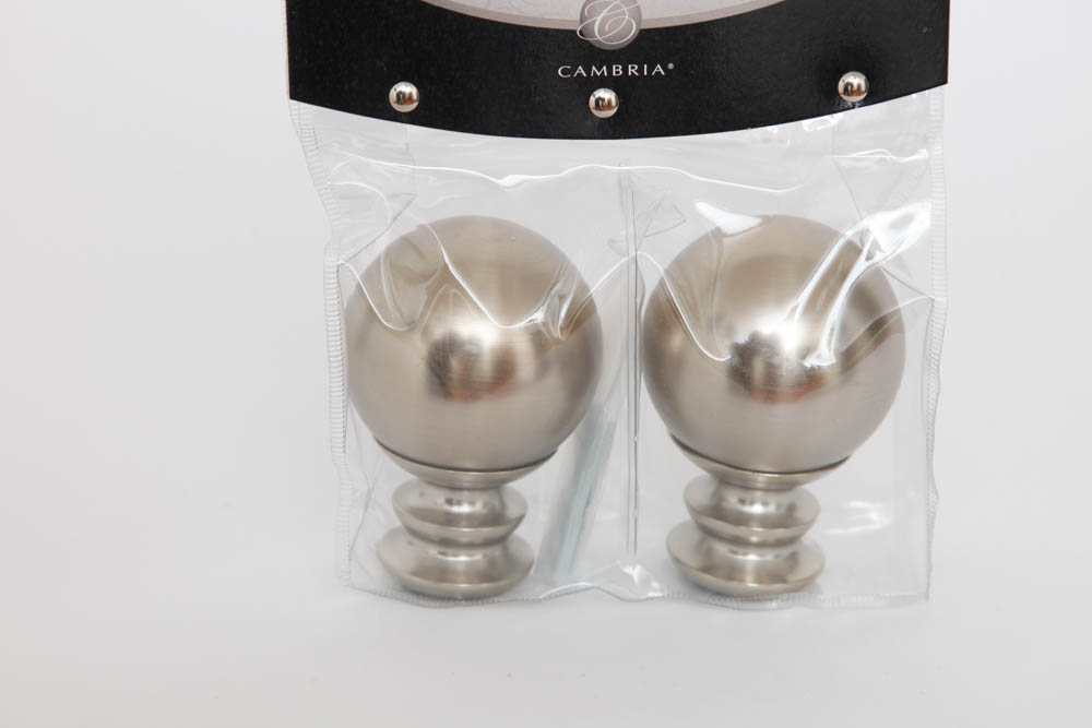 Two Pairs of Curtain Rod Finials