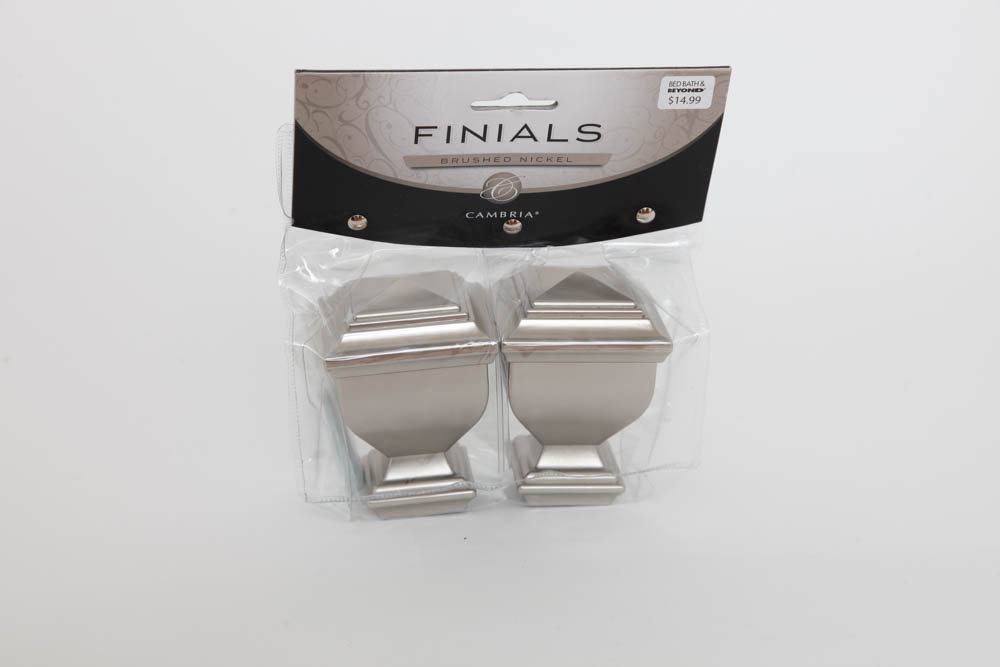 Two Pairs of Curtain Rod Finials