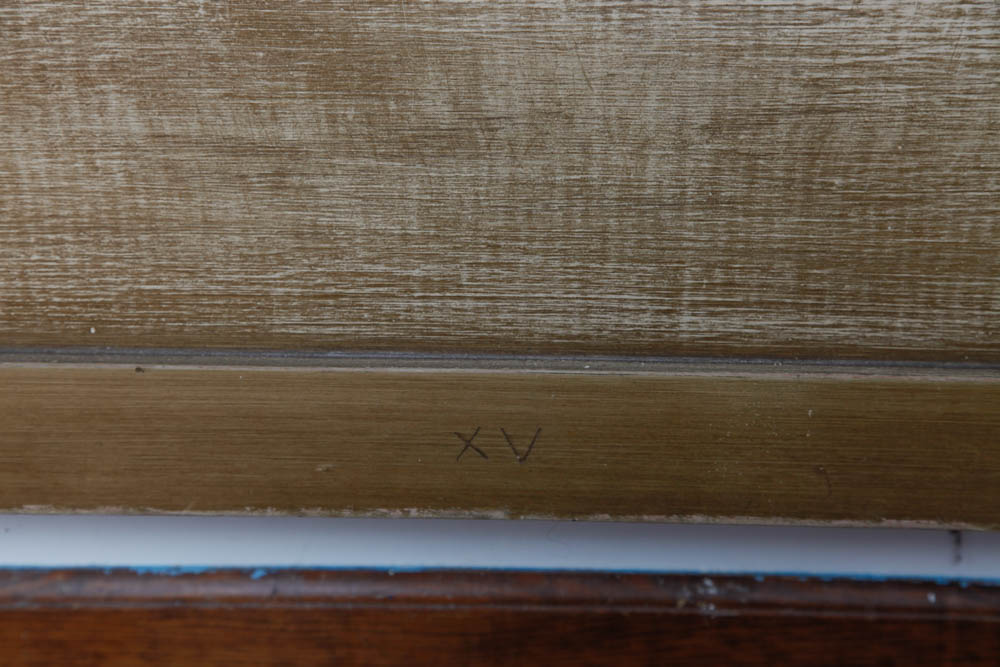 Full Wood and Rattan Bed Head Board