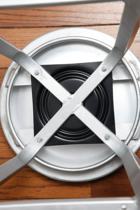 Set of Silver Tone Bar Stools