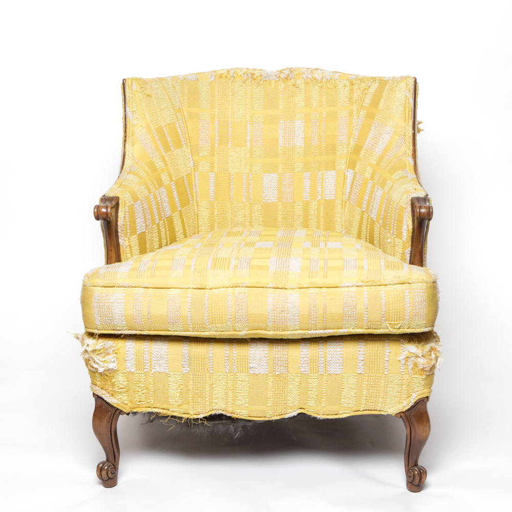 Louis Style Bergère Upholstered Chair