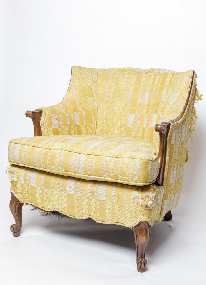 Louis Style Bergère Upholstered Chair