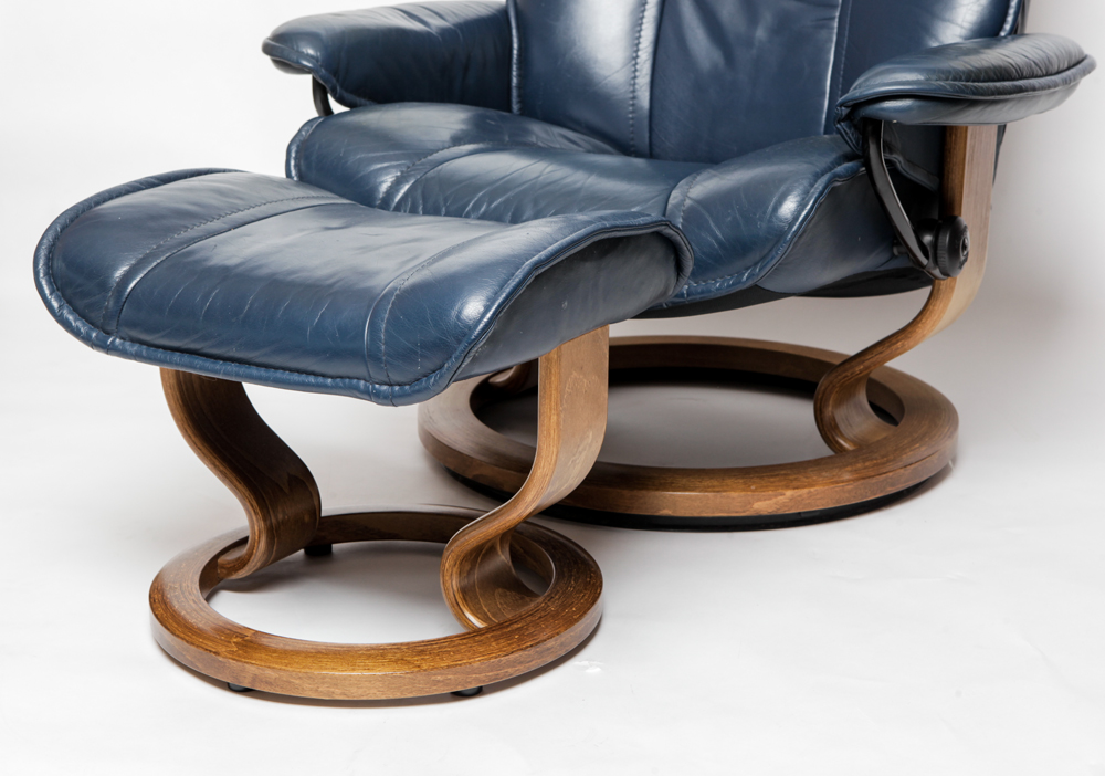 Ekornes Stressless Consul Recliner and Stool