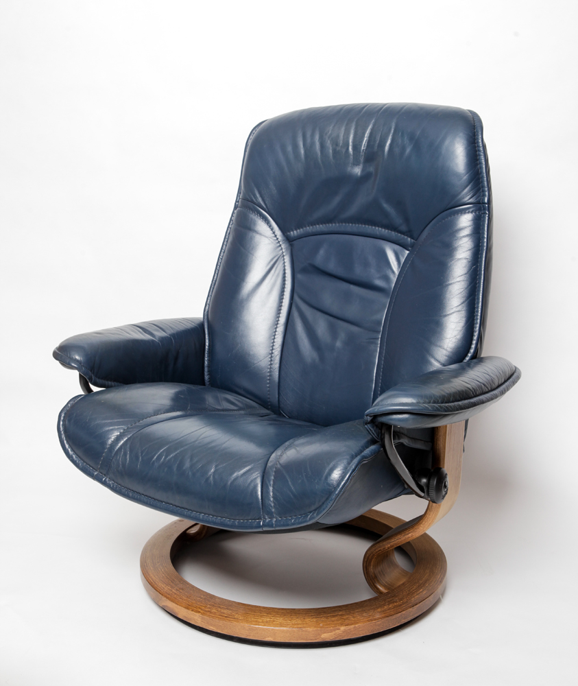 Ekornes Stressless Consul Recliner and Stool