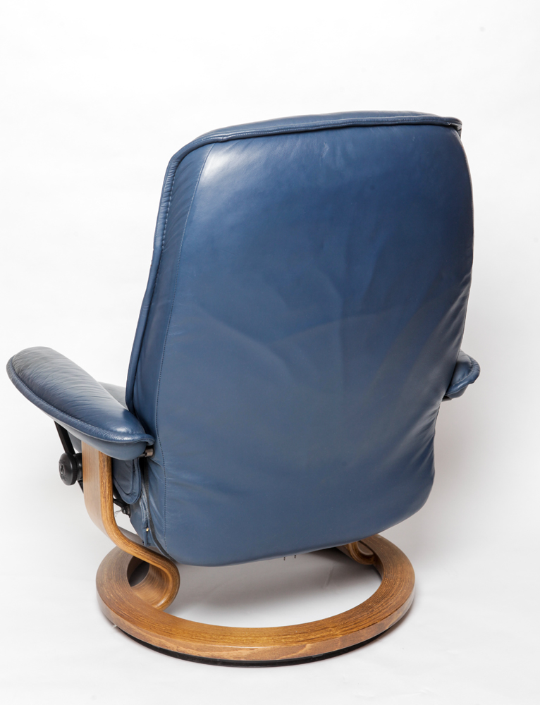 Ekornes Stressless Consul Recliner and Stool
