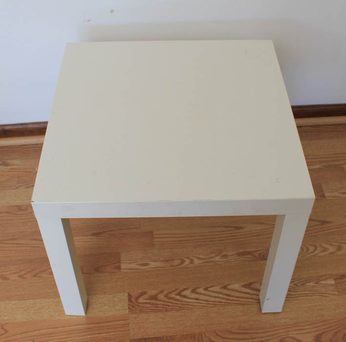 Pair of White Laminate Side Tables