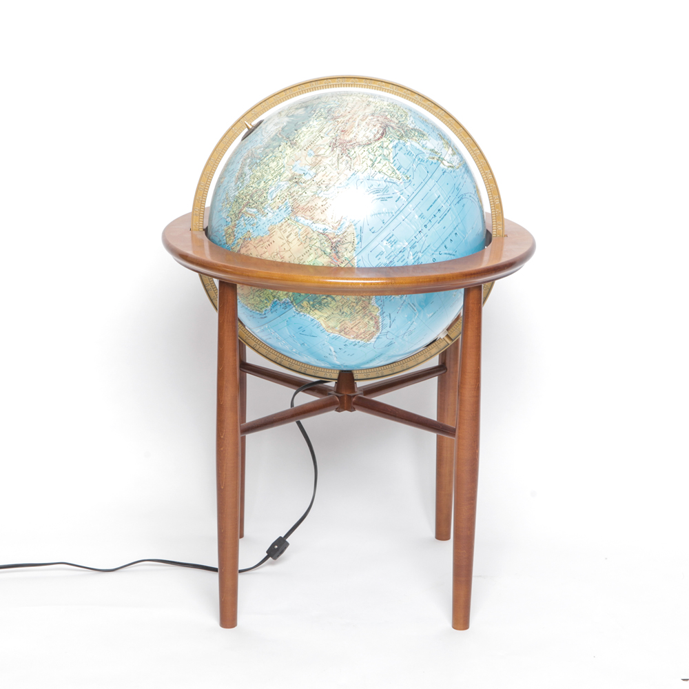 Illuminated Globe and Stand