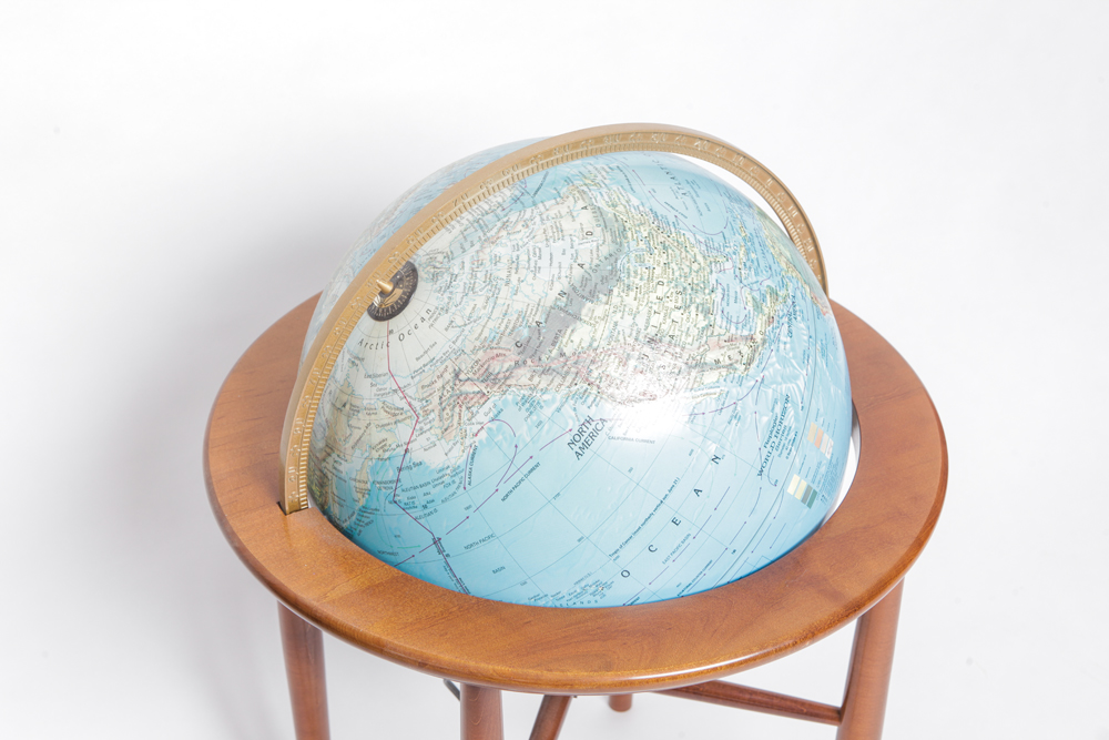 Illuminated Globe and Stand