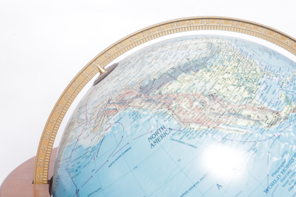 Illuminated Globe and Stand