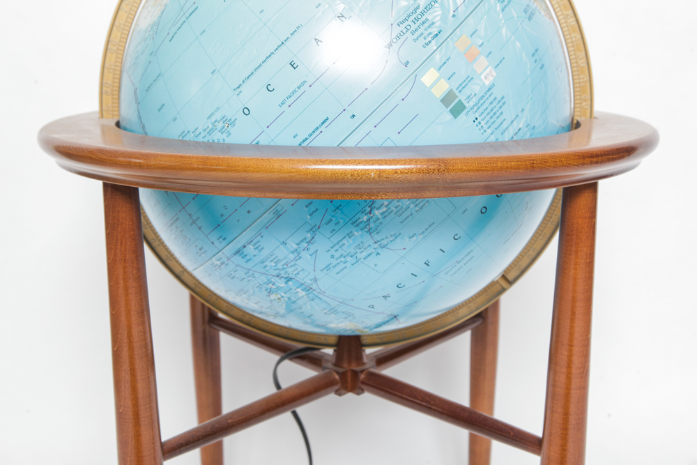 Illuminated Globe and Stand