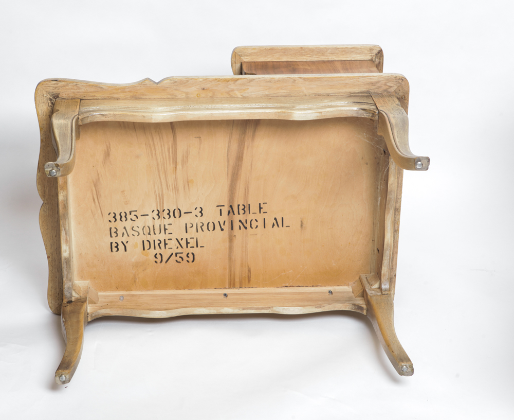 Pair of Basque Provincial Drexel End Tables