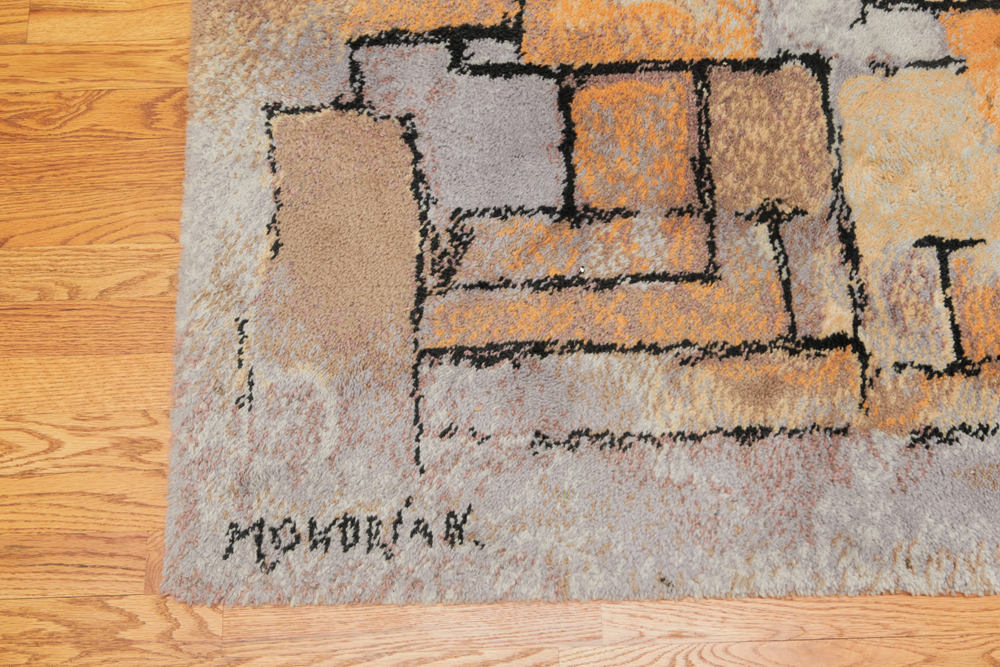 Contemporary Mondrian Area Rug