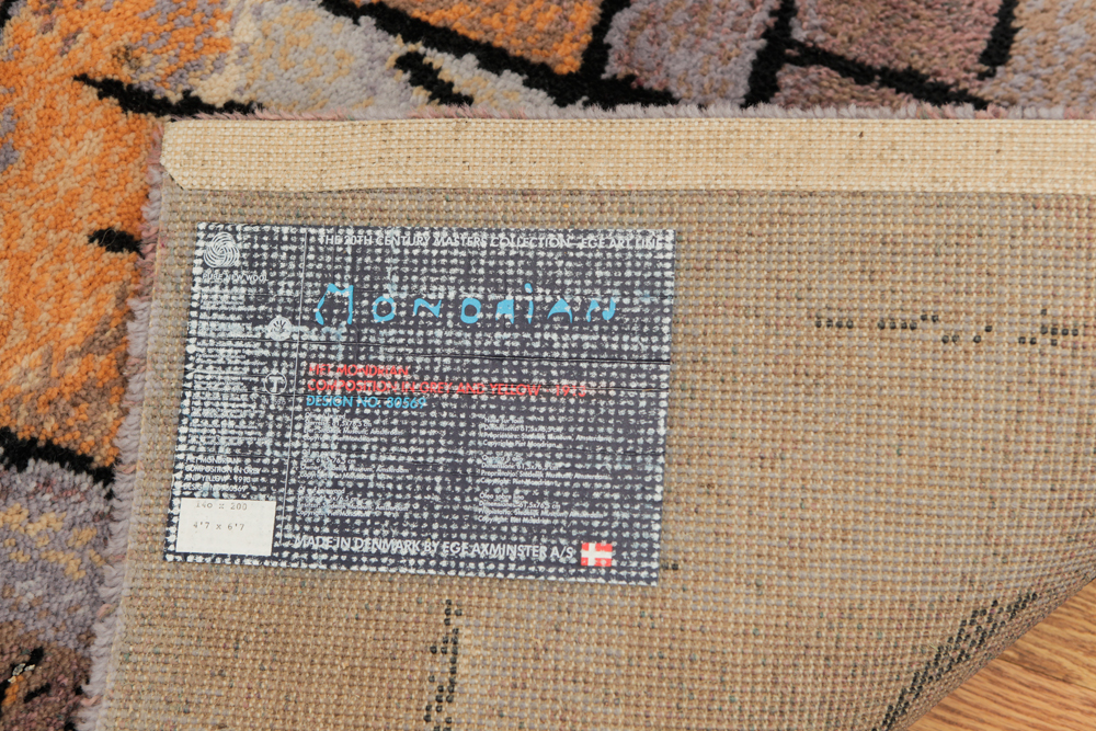 Contemporary Mondrian Area Rug