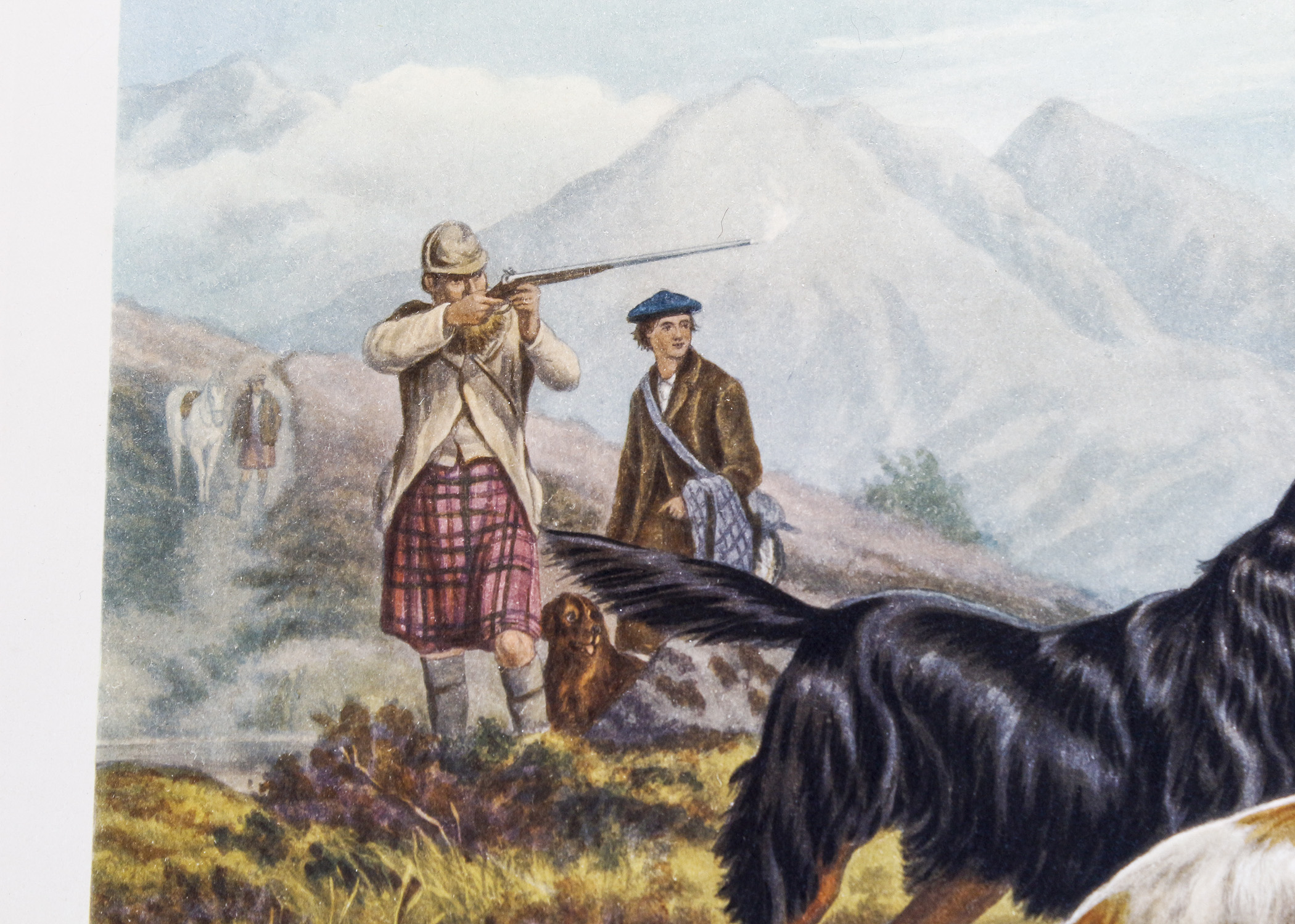 Engraving Titled "Grouse Shooting" by Basil Bradley