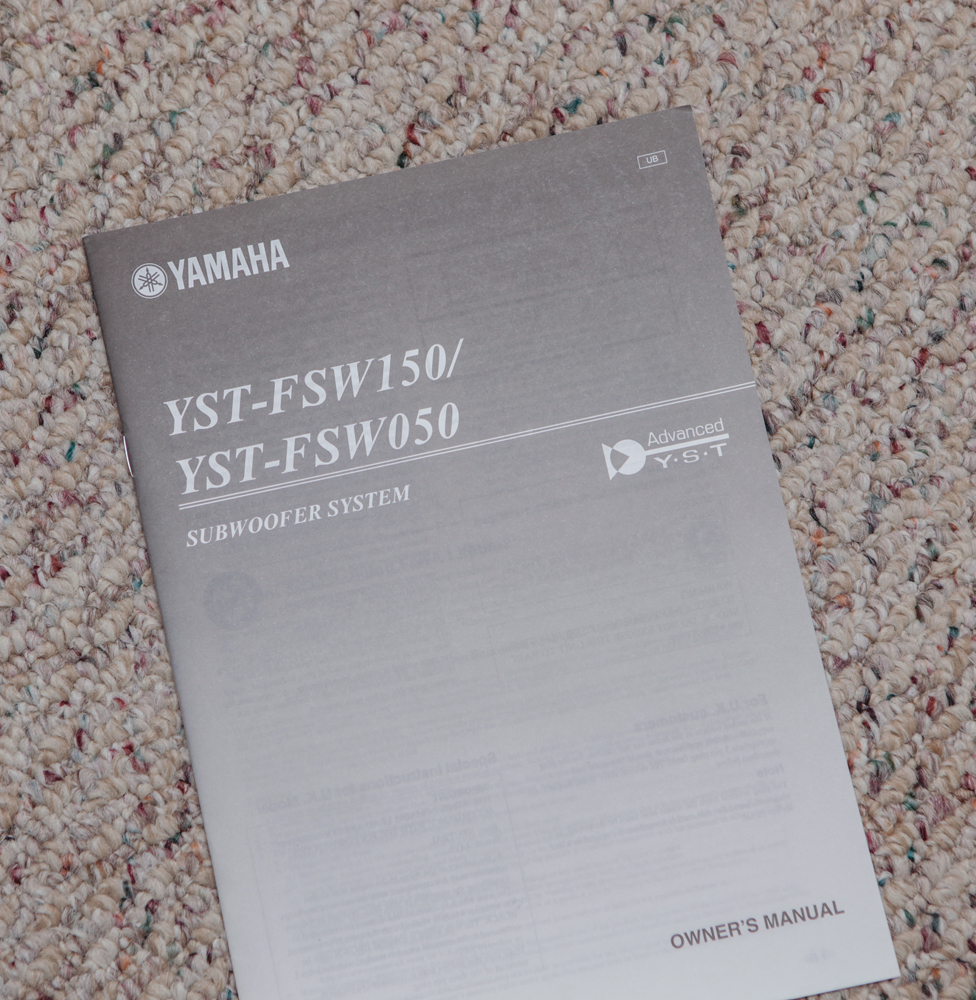 Yamaha Receiver and Subwoofer