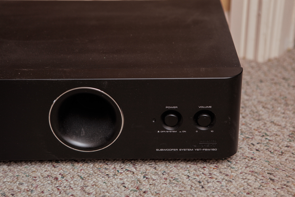 Yamaha Receiver and Subwoofer