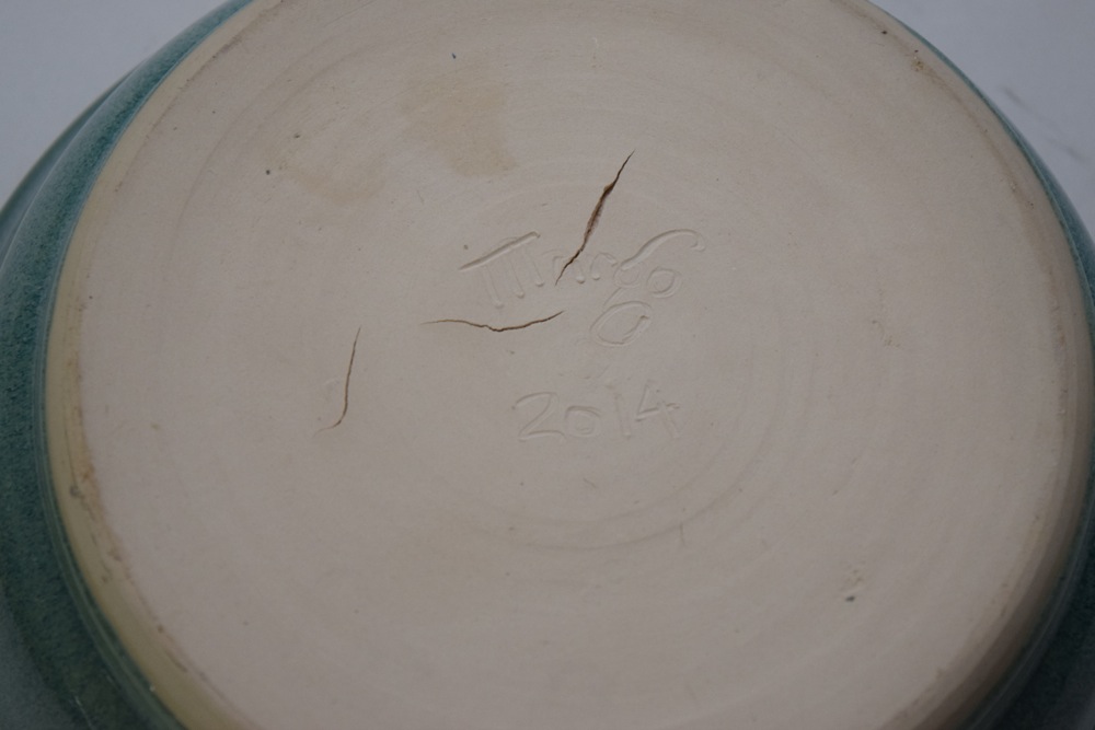 Three Margo Elberg Signed Pottery Bowls