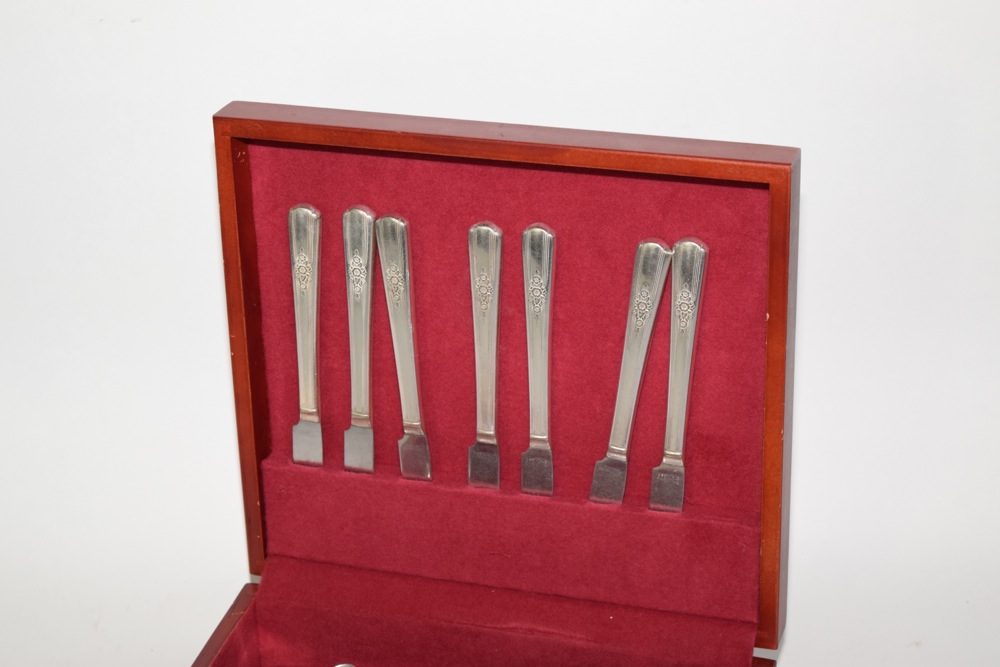 46 Piece Set of Wm. Rogers Overlaid Flatware