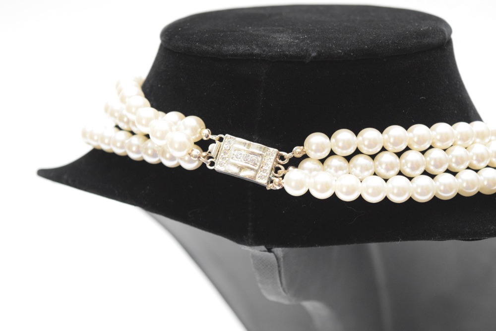 Rhinestone and Faux Pearl Jewelry