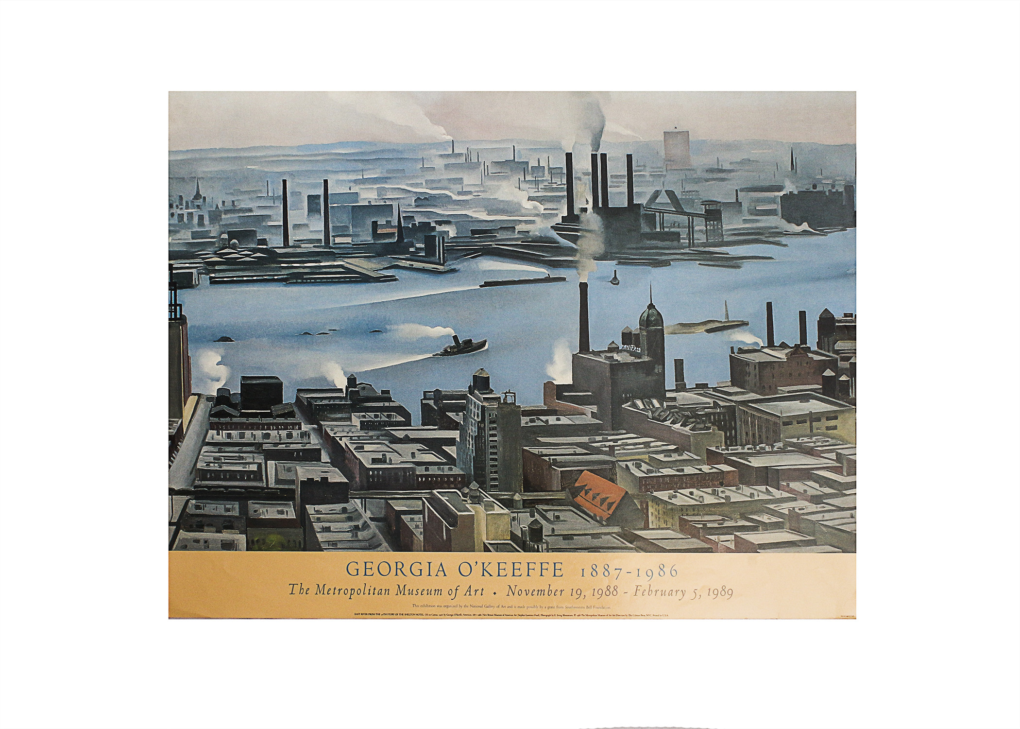 O'Keefe Exhibition Poster from the Metropolitan Museum of Art