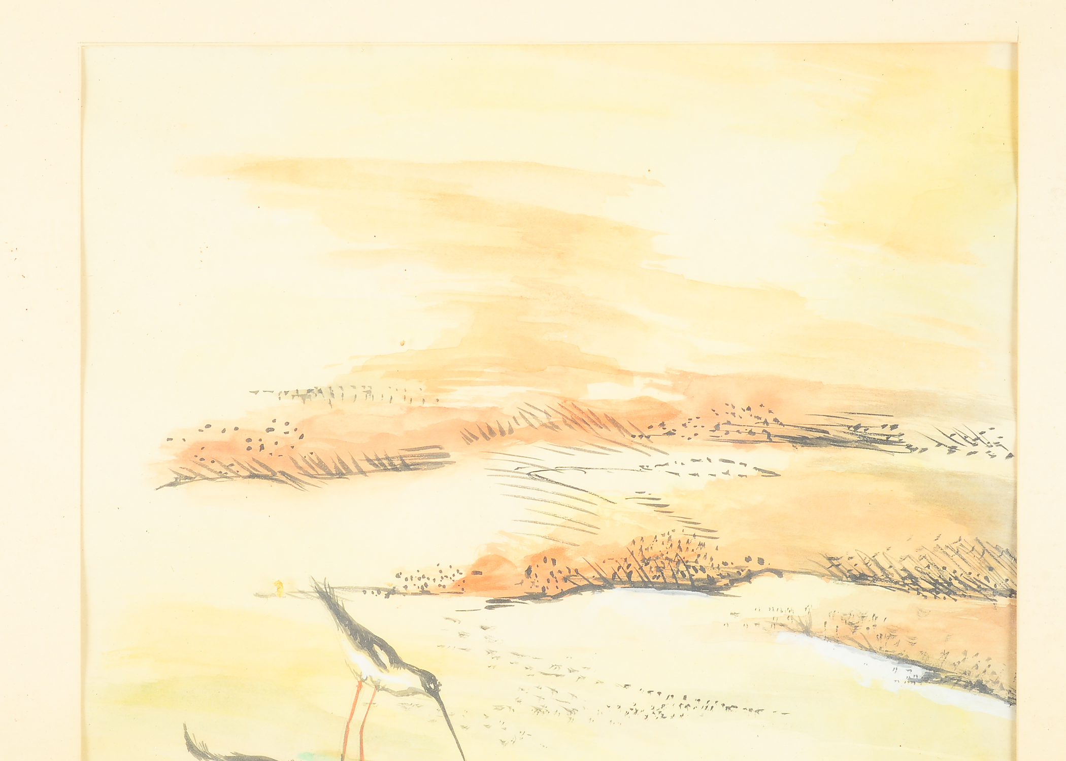 Pair of Vintage Framed Drawings