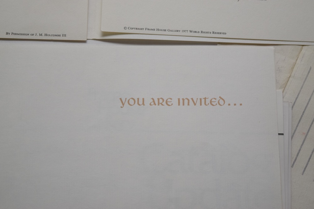 Pair of Ray Harm Signed Cooper's Hawk Offset Lithographs and 1977 Gallery Ephemera