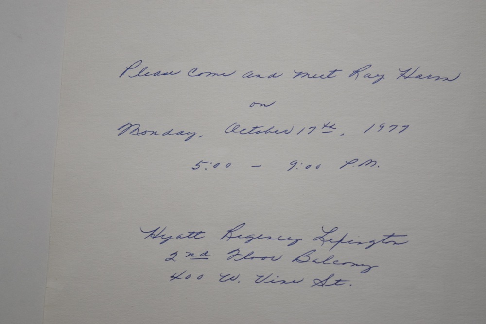 Pair of Ray Harm Signed Cooper's Hawk Offset Lithographs and 1977 Gallery Ephemera